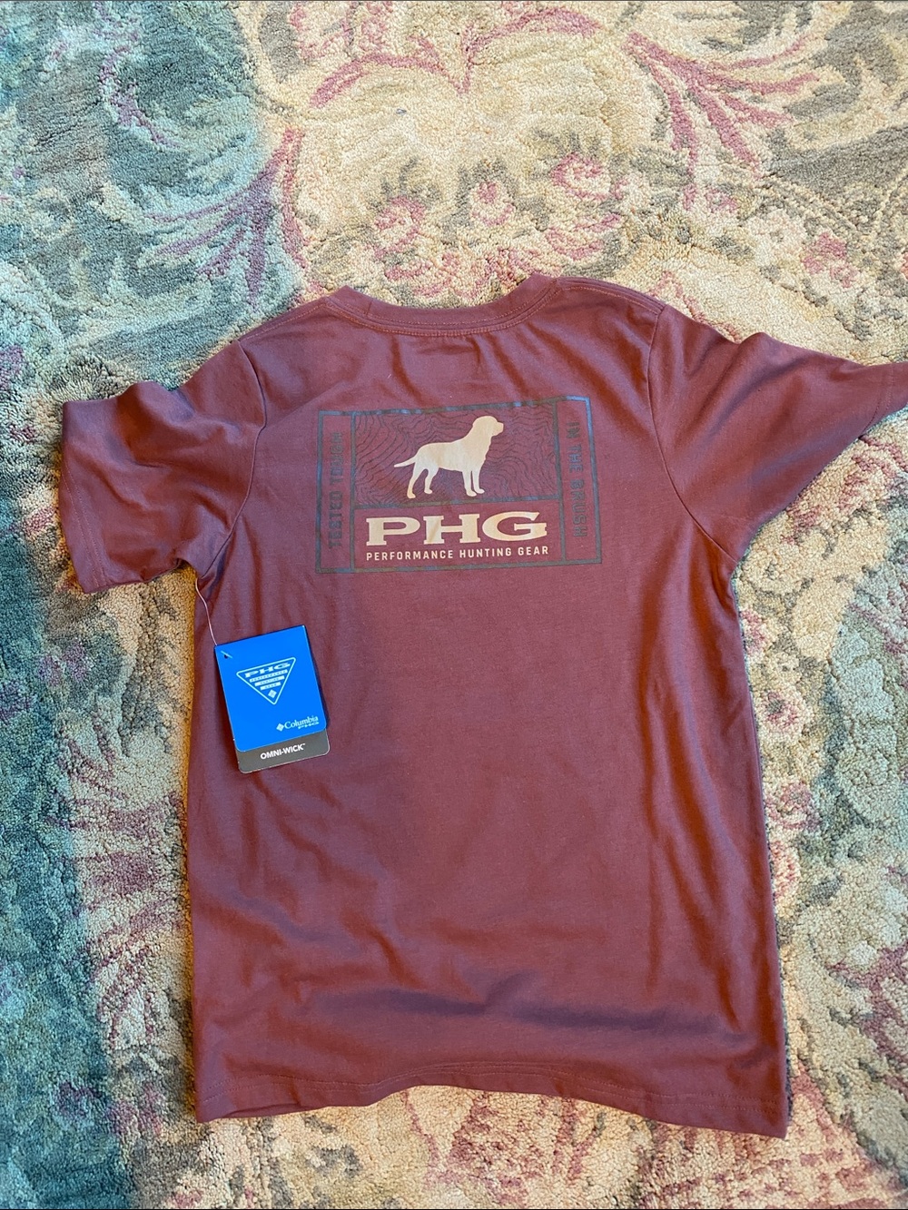 Columbia PHG Performance Hunting Gear Short Sleeve Tee - Maroon